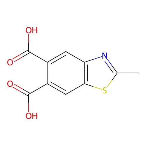 2-甲基-1,3-苯并噻唑-5,6-二甲酸 structure