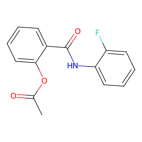 2-[(2-Fluorophenyl)carbamoyl]phenyl acetate structure