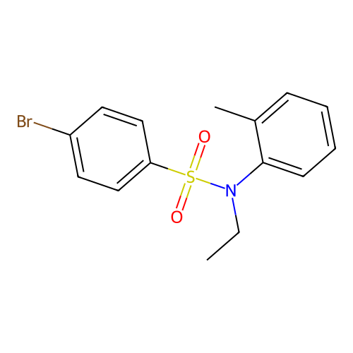 4-bromo-N-ethyl-N-(2-methylphenyl)benzenesulfonamide structure