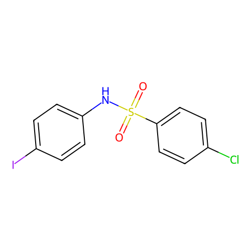 4-chloro-N-(4-iodophenyl)benzenesulfonamide structure