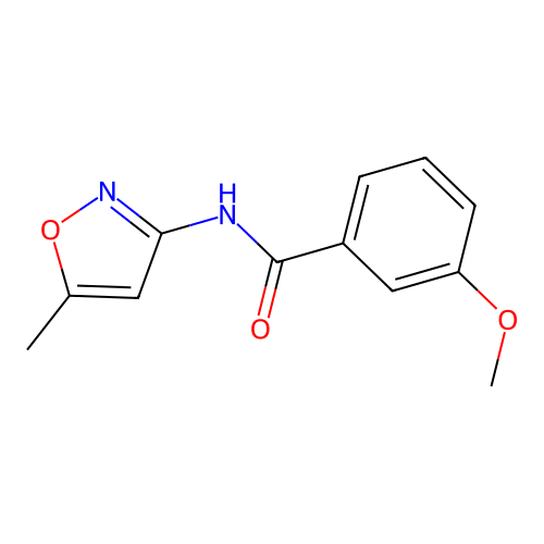 3-methoxy-N-(5-methyl-1,2-oxazol-3-yl)benzamide structure
