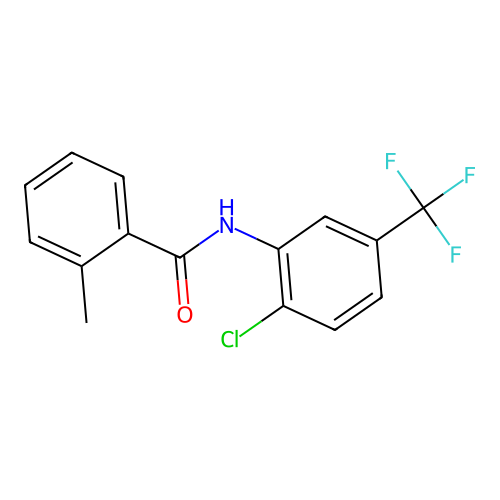N-[2-chloro-5-(trifluoromethyl)phenyl]-2-methylbenzamide structure