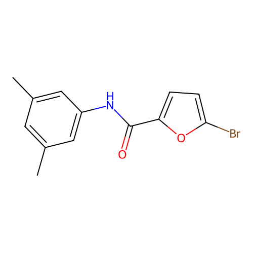 5-bromo-N-(3,5-dimethylphenyl)furan-2-carboxamide structure