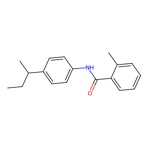 N-[4-(butan-2-yl)phenyl]-2-methylbenzamide structure