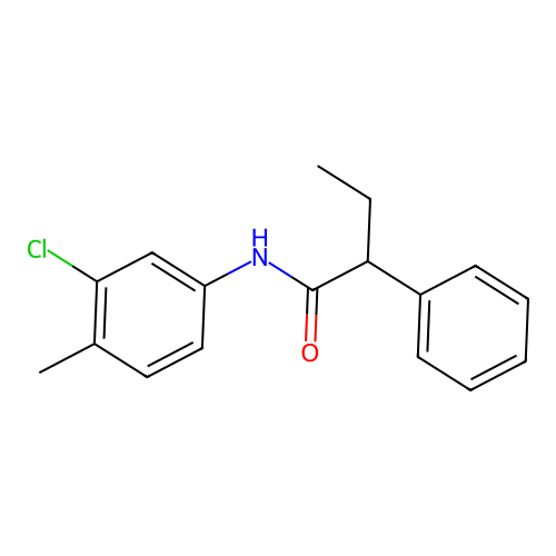 N-(3-chloro-4-methylphenyl)-2-phenylbutanamide structure