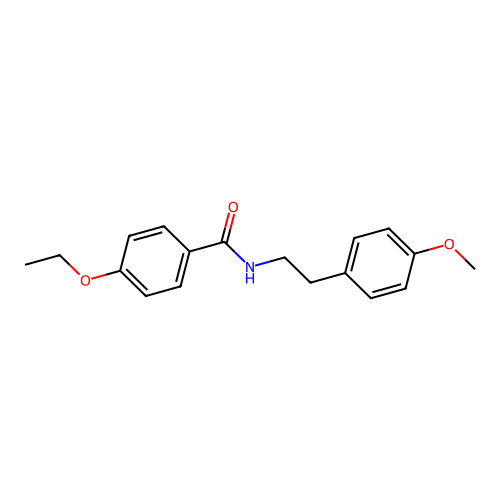 4-ethoxy-N-[2-(4-methoxyphenyl)ethyl]benzamide structure