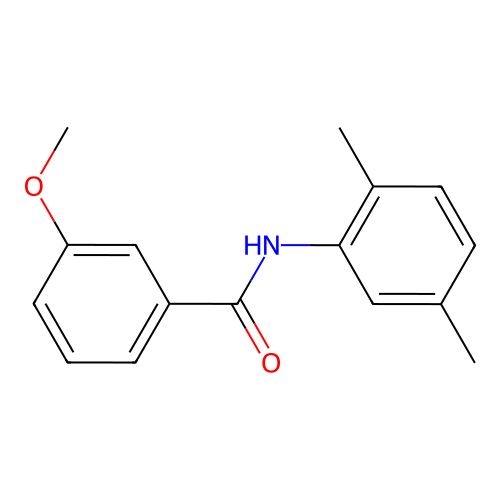 N-(2,5-dimethylphenyl)-3-methoxybenzamide structure