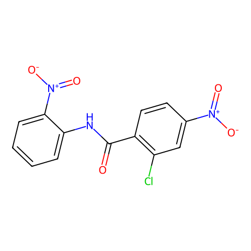 2-chloro-4-nitro-N-(2-nitrophenyl)benzamide structure