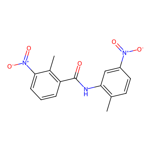 2-methyl-N-(2-methyl-5-nitrophenyl)-3-nitrobenzamide structure