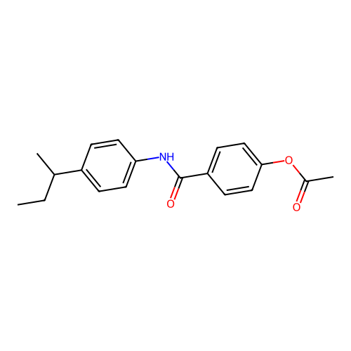 4-{[4-(Butan-2-yl)phenyl]carbamoyl}phenyl acetate structure