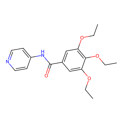 3,4,5-三乙氧基-N-(吡啶-4-基)苯甲酰胺 structure