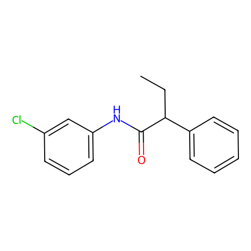 N-(3-chlorophenyl)-2-phenylbutanamide structure