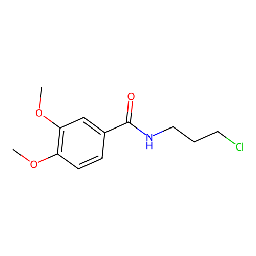 N-(3-chloropropyl)-3,4-dimethoxybenzamide structure