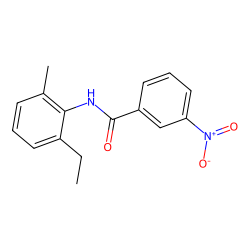 N-(2-ethyl-6-methylphenyl)-3-nitrobenzamide structure