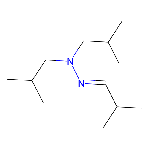 1,1aBis(2amethylpropyl)a2a(2amethylpropylidene)hydrazine structure