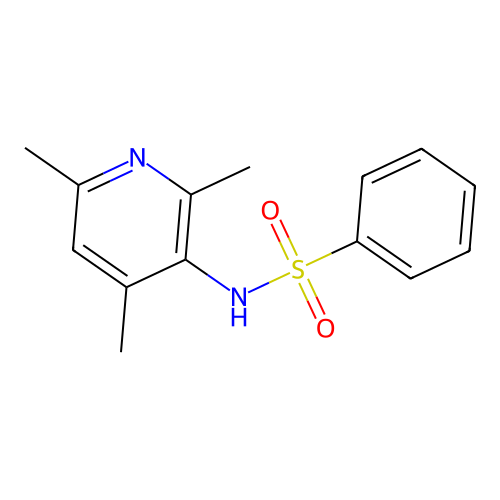 n-(2,4,6-Trimethylpyridin-3-yl)benzenesulfonamide structure