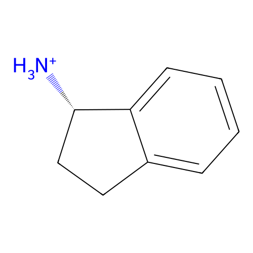 [(1S)-2,3-dihydro-1H-inden-1-yl]azanium structure