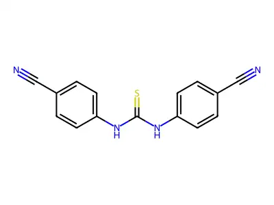 1,3-Bis(4-cyanophenyl)-2-thiourea structure