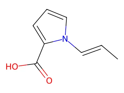 1H-Pyrrole-2-carboxylic acid, 1-(1-propenyl)-, (E)- structure