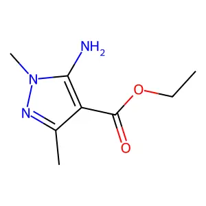 ethyl 5-amino-1,3-dimethyl-1H-pyrazole-4-carboxylate structure