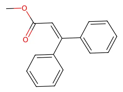 Methyl beta-phenylcinnamate structure