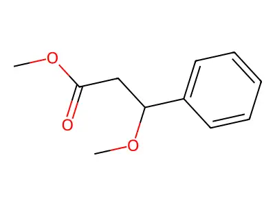 Methyl 3-methoxy-3-phenylpropanoate structure