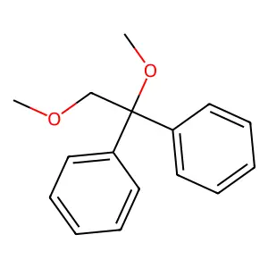 Benzene, 1,1'-(1,2-dimethoxyethylidene)bis- structure
