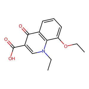 8-Ethoxy-1-ethyl-4-oxo-1,4-dihydroquinoline-3-carboxylic acid structure
