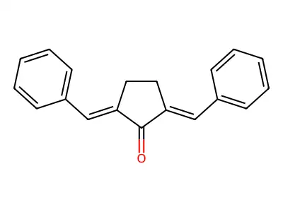 2,5-Dibenzylidenecyclopentanone structure