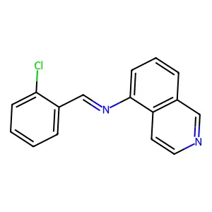 5-((o-Chlorobenzylidene)amino)isoquinoline structure