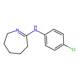 N-(4-chlorophenyl)-3,4,5,6-tetrahydro-2H-azepin-7-amine structure
