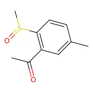 1-(5-Methyl-2-methylsulfinylphenyl)ethanone structure