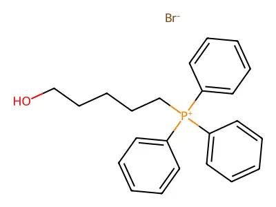 Phosphonium, (5-hydroxypentyl)triphenyl-, bromide structure