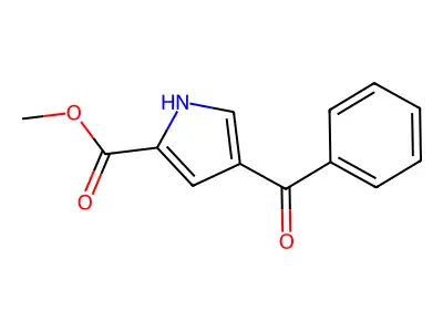 methyl 4-(cyclohexanecarbonyl)-1H-pyrrole-2-carboxylate structure
