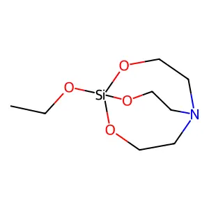 1-Ethoxy-2,8,9-trioxa-5-aza-1-silabicyclo(3.3.3)undecane structure
