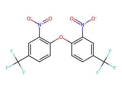 Benzene, 1,1'-oxybis[2-nitro-4-(trifluoromethyl)- structure