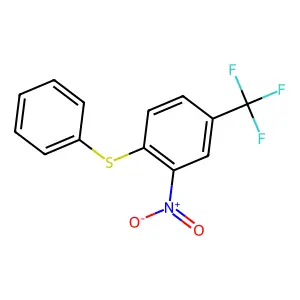 alpha,alpha,alpha-Trifluoro-3-nitro-4-(phenylthio)toluene structure