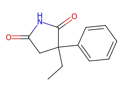 2-Ethyl-2-phenylsuccinimide structure