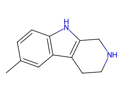 6-Methyl-1H,2H,3H,4H,9H-pyrido[3,4-b]indole structure