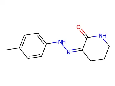 3-[2-(4-Methylphenyl)hydrazinylidene]piperidin-2-one structure
