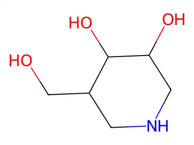 5-(Hydroxymethyl)piperidine-3,4-diol structure