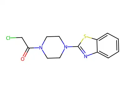 1-(4-(Benzo[d]thiazol-2-yl)piperazin-1-yl)-2-chloroethanone structure