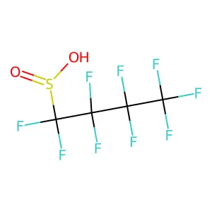 1-Butanesulfinic acid, 1,1,2,2,3,3,4,4,4-nonafluoro- structure