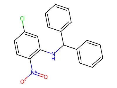 N-benzhydryl-5-chloro-2-nitroaniline structure