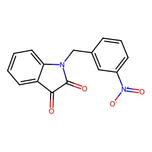 1-(3-nitrobenzyl)-1H-indole-2,3-dione structure