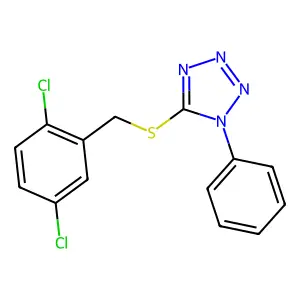 5-[(2,5-Dichlorophenyl)methylsulfanyl]-1-phenyltetrazole structure