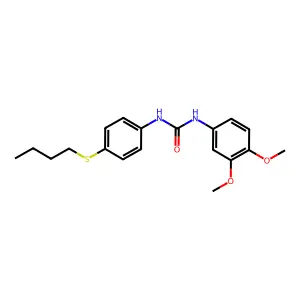 1-(4-Butylsulfanylphenyl)-3-(3,4-dimethoxyphenyl)urea structure