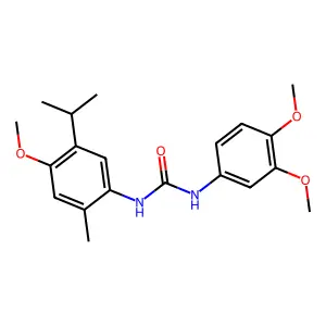 1-(3,4-Dimethoxyphenyl)-3-(4-methoxy-2-methyl-5-propan-2-ylphenyl)urea structure