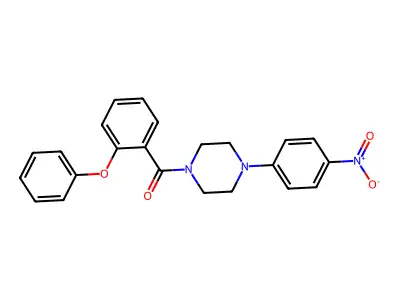 [4-(4-Nitrophenyl)piperazin-1-yl]-(2-phenoxyphenyl)methanone structure