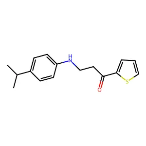 3-(4-Isopropylanilino)-1-(2-thienyl)-1-propanone structure